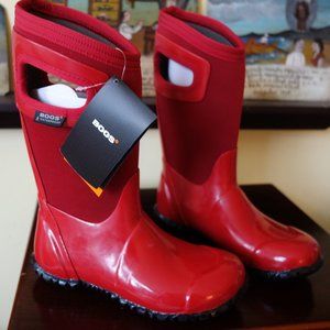 Brand New in Box NIB Kids Bogs Rain Snow Boots - Bright Red Sz 1